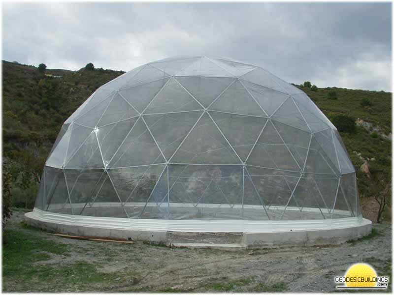 Dome with translucent PVC cover